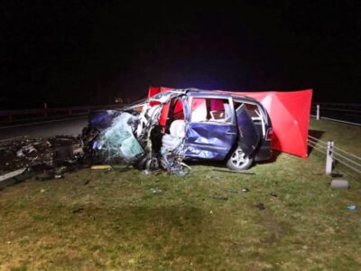 Tragiczny wypadek na S8 w okolicach Sycowa. Dwie osoby nie żyją