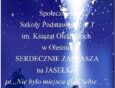 Szkoła Podstawowa nr 1 zaprasza na świąteczne jasełka