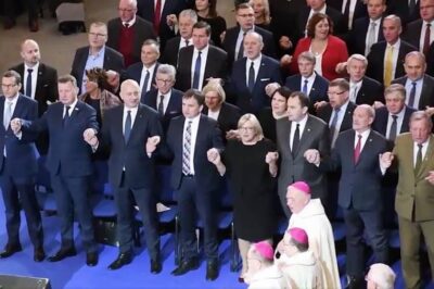 Beata Kempa śpiewa i tańczy na urodzinach Radia Maryja