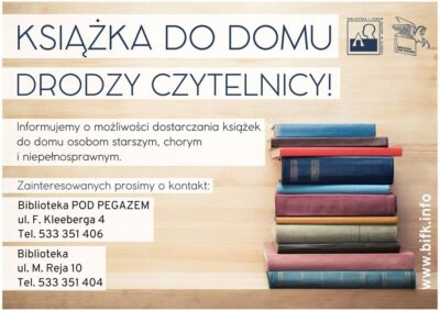 Książka prosto do domu? W miejskich bibliotekach to możliwe