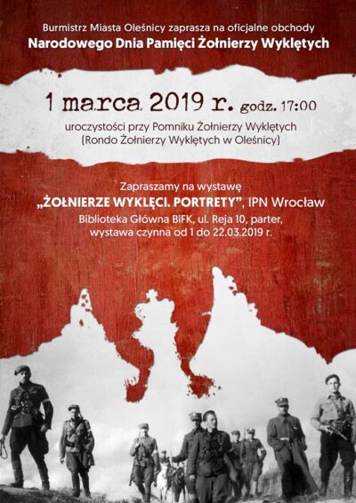 Burmistrz zaprasza na miejskie obchody Narodowego Dnia Pamięci Żołnierzy Wyklętych