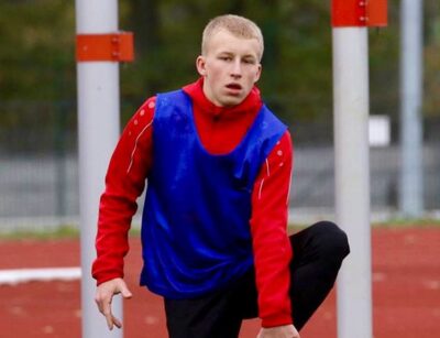 Piotr Uznański z Pogoni Oleśnica na testach w Lechu Poznań