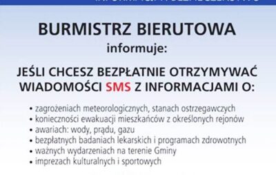 Gmina Bierutów uruchamia system SMS