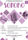 BIFK czeka na zgłoszenia do II Przeglądu Wokalnego Sonoro
