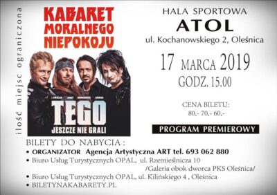 Mamy dla Was wejściówki na Kabaret Moralnego Niepokoju