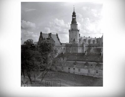 Oleśnicki zamek w latach sześćdziesiątych