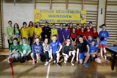Poznaliśmy mistrzów powiatu w tenisie stołowym