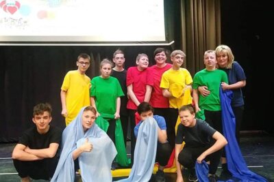 Wychowankowie ośrodka na scenie we Wrocławiu