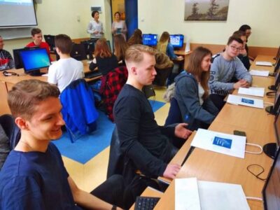 Uczniowie z dwójki na warsztatach językowych