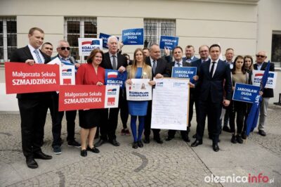 Kandydaci Koalicji Europejskiej na spotkaniu w Oleśnicy