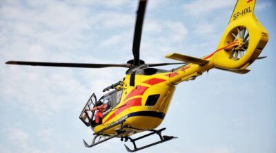 Lotnicze pogotowie leci po nieprzytomnego mężczyznę