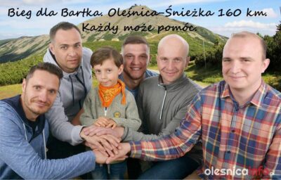 Pobiegną z Oleśnicy na Śnieżkę dla 4-letniego Bartusia