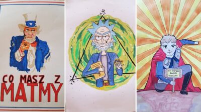 Wybrano najlepszą karykaturę nauczyciela w II LO w Oleśnicy