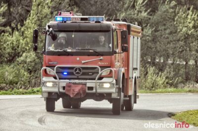 Pali się stodoła w Siekierowicach