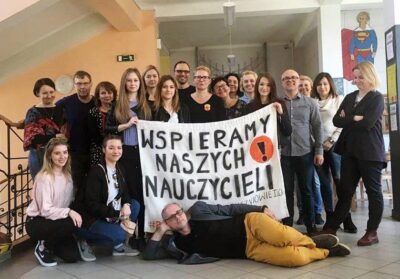 Kolejny gest solidarności oleśnickich uczniów: Wspieramy naszych nauczycieli