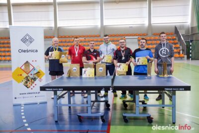 Jan Kasendra wygrał Oleśnicką Ligę Amatorską w tenisie stołowym