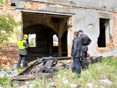 Wizja lokalna na terenie bierutowskiego Bieramotu