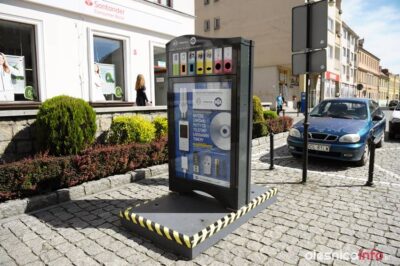 Miejski Punkt Elektroodpadów  na oleśnickim Rynku
