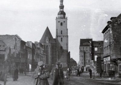 Oleśnica na powojennej fotografii. Wtedy w naszym mieście żyło kilkanaście tysięcy mieszkańców