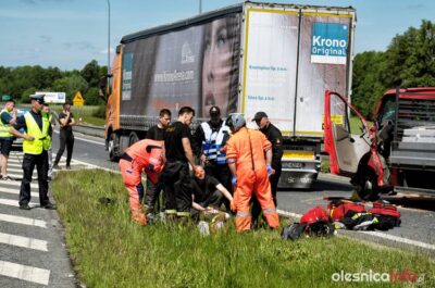 Kolejny wypadek na S8. Jest osoba poszkodowana. Na miejscu wylądowało LPR