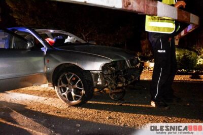 Samochód wjechał na torowisko kolejowe. Czy kierowca był pijany?