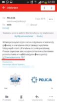 Policja ostrzega przed fałszywymi mejlami