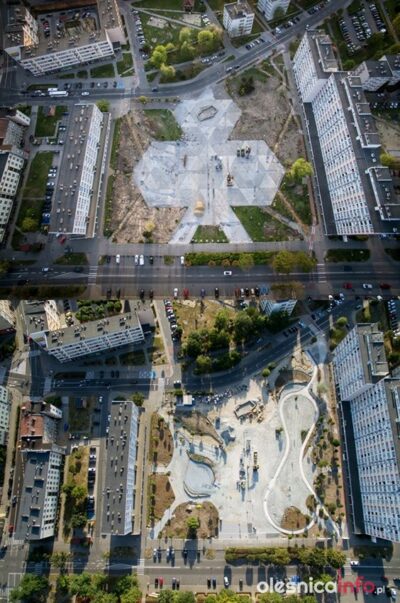 Tak wygląda przebudowa pl. Zwycięstwa z drona