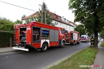 Palił się budynek gospodarczy w Bierutowie