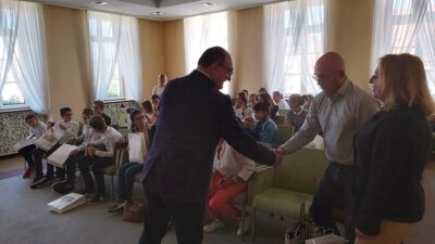 Młodzież z Francji z wizytą w oleśnickim ratuszu