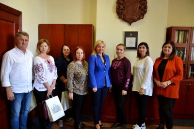 Ukraińscy nauczyciele z wizytą w ratuszu