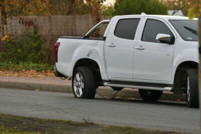 Kolizja w pobliżu gminnej hali