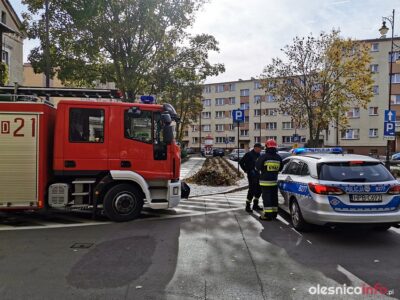 Strażacy wchodzili do mieszkania przy ul. 3 Maja