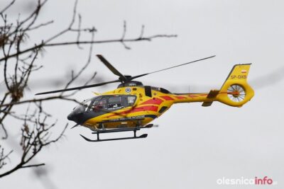 Śmigłowiec LPR lądował w okolicach podzamcza [WIDEO]