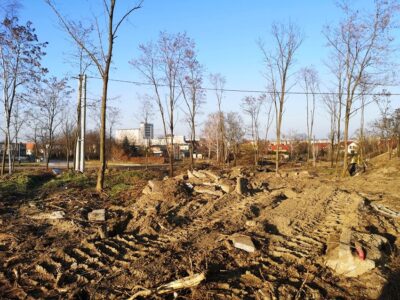 Teren pod oleśnicki Park Południowy już uprzątnięty