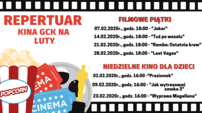 Repertuar kina na luty w Gminnym Centrum Kultury w Dobroszycach