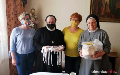 Maseczki z Bystrego trafiły do ośrodka w Jaszkotlu