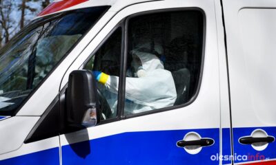 Służby Ratownicze pobierają wymazy w DPS w Ostrowinie