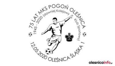 Okolicznościowy datownik na 75. urodziny Pogoni Oleśnica