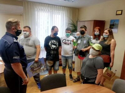 Miła wizyta u komendanta oleśnickiej policji