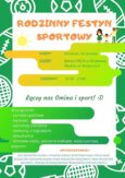 Zapraszamy na Rodzinny Festyn Sportowy do Dziadowej Kłody