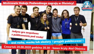 Mecz mistrzów hokeja na oleśnickim basenie