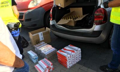 17 tysięcy papierosów bez akcyzy i 20 litrów spirytusu zarekwirowane na targowisku