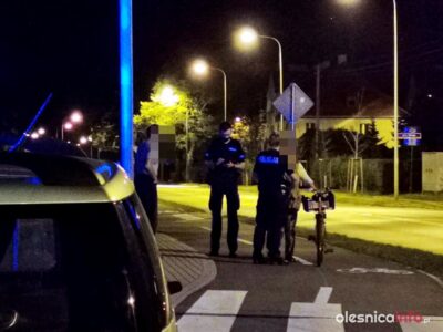 Potrącenie rowerzystki przy Krzywoustego