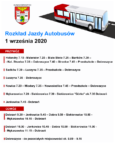 Połączenia autobusowe w gminie Dobroszyce, 1 września