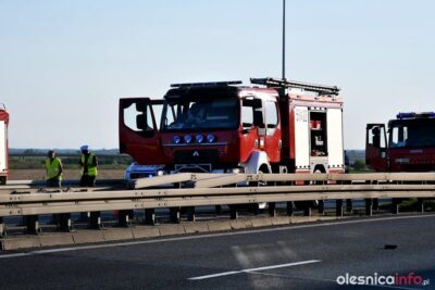 Zdarzenie na drodze S8. Auto uderzyło w bariery ochronne