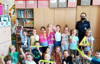 Policjanci na spotkaniu z przedszkolakami