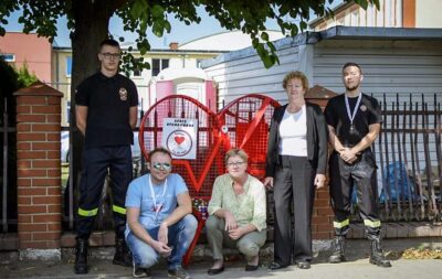 Sokołowickie serce już wypełnione nakrętkami