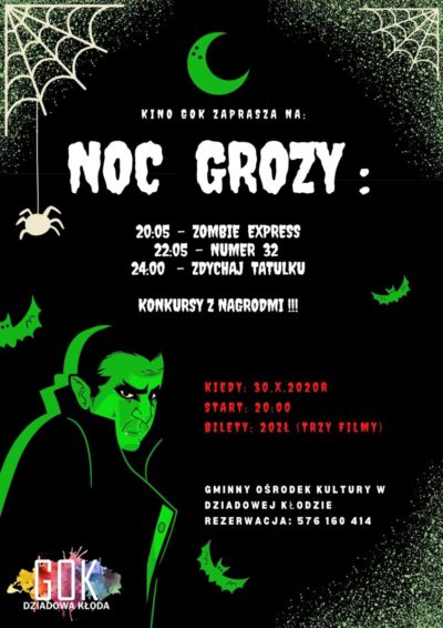 Noc Grozy w Kinie GOK już 30 października