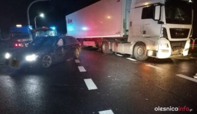 Wymusił pierwszeństwo i zderzył się z ciężarówką