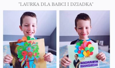 Takie laurki dla babć i dziadków przygotowały dzieci z Krzeczyna